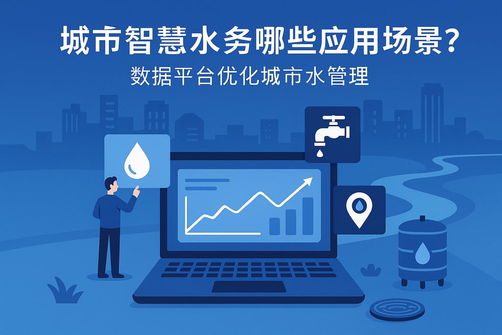 城市智慧水务有哪些应用场景？数据平台优化城市水管理