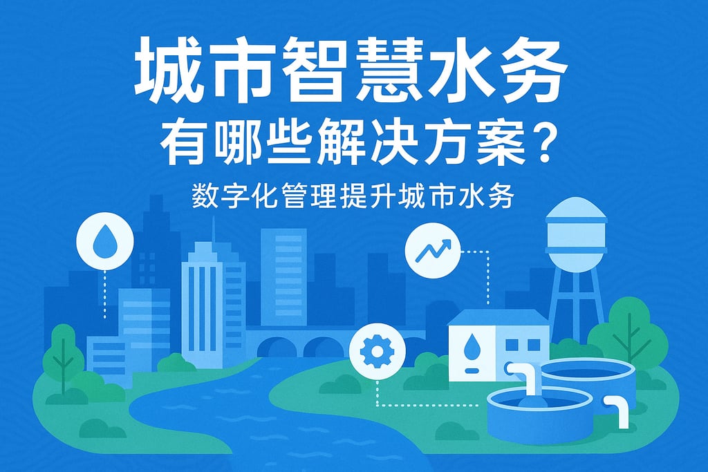 城市智慧水务有哪些解决方案？数字化管理提升城市水务