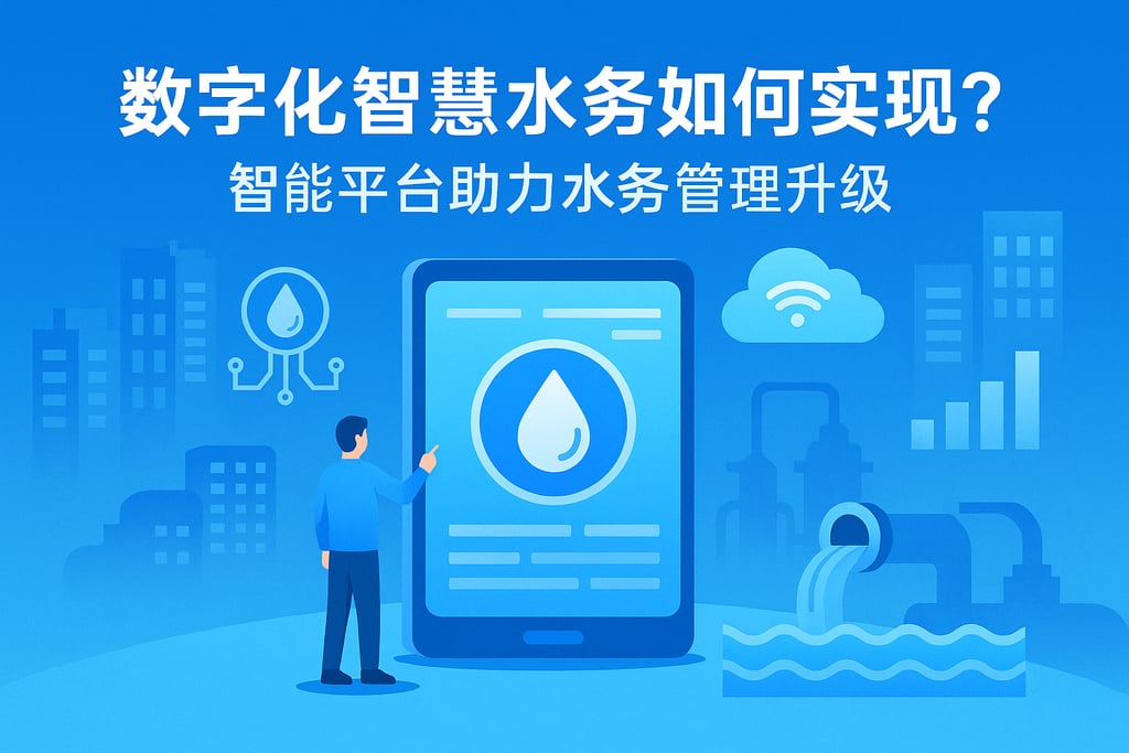 数字化智慧水务如何实现？智能平台助力水务管理升级