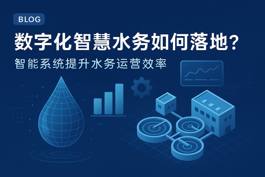 数字化智慧水务如何落地？智能系统提升水务运营效率