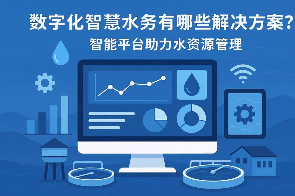 数字化智慧水务有哪些解决方案？智能平台助力水资源管理