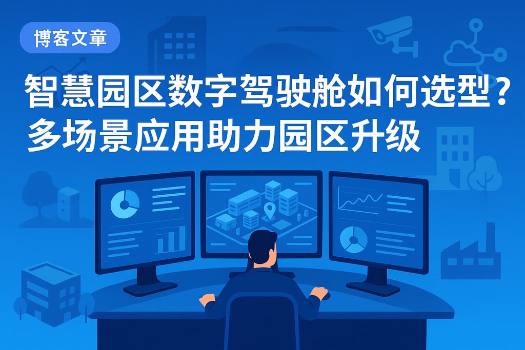 智慧园区数字驾驶舱如何选型？多场景应用助力园区升级