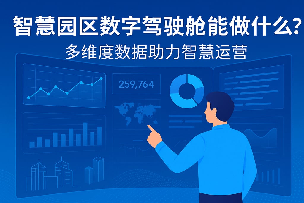 智慧园区数字驾驶舱能做什么？多维度数据助力智慧运营