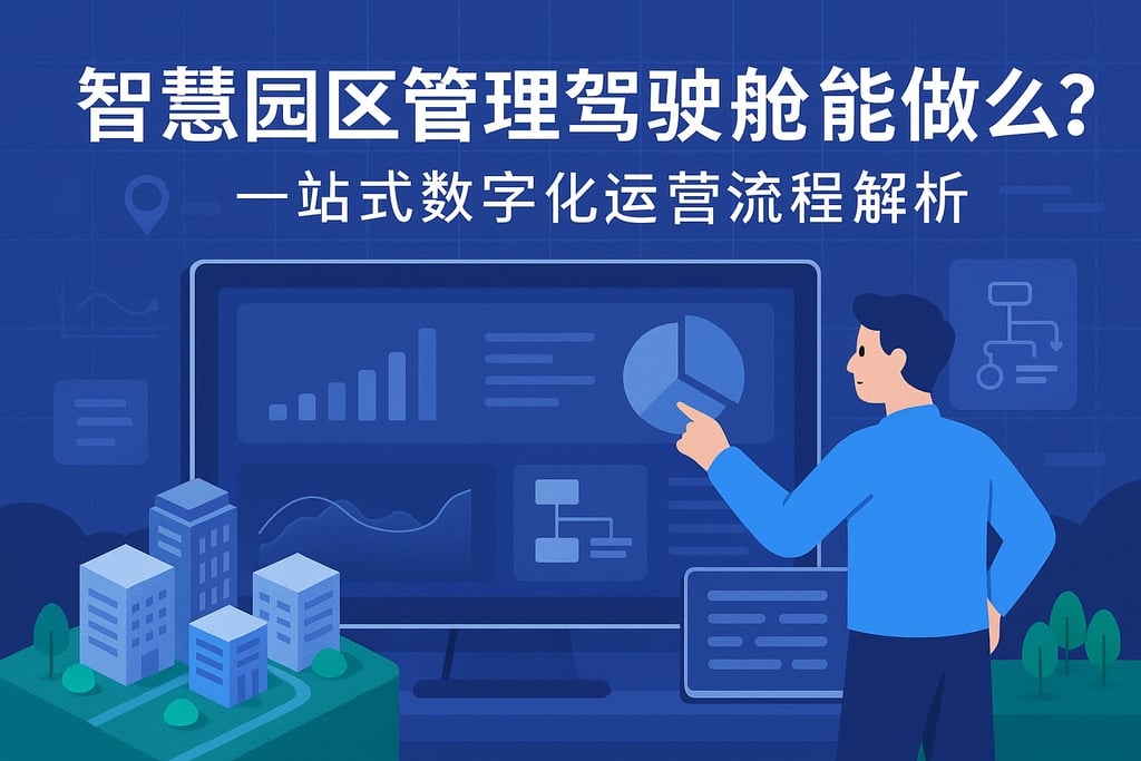 智慧园区管理驾驶舱能做什么？一站式数字化运营流程解析