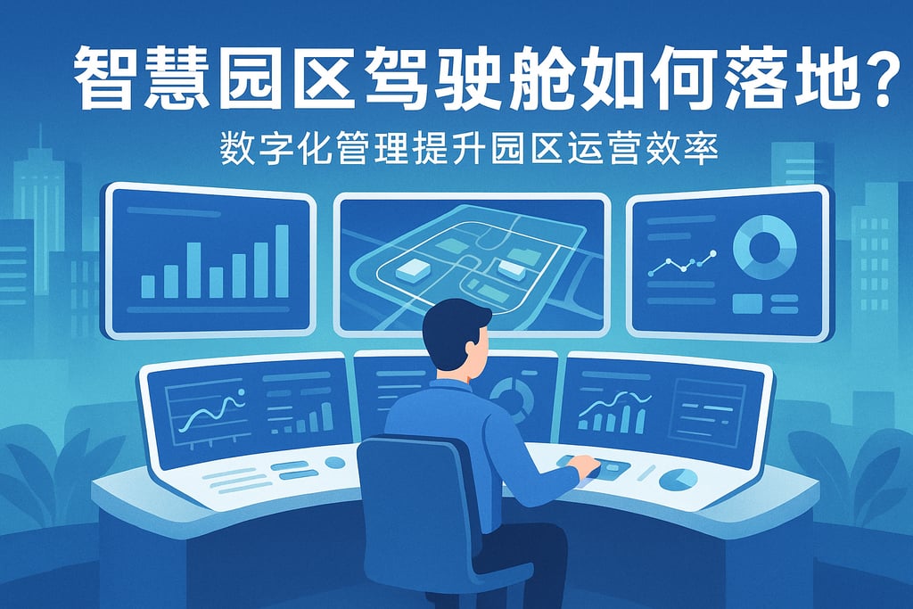 智慧园区驾驶舱如何落地？数字化管理提升园区运营效率