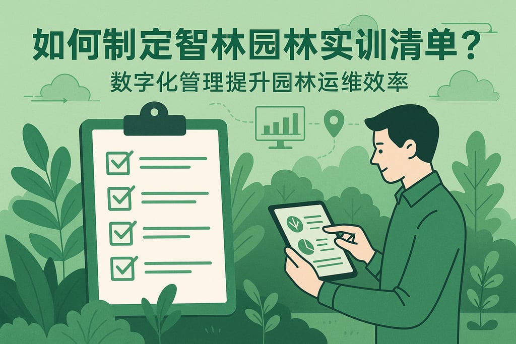 智慧园林实训清单如何制定？数字化管理提升园林运维效率