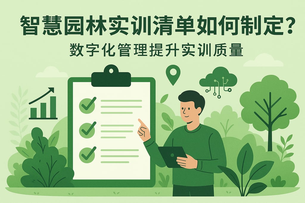 智慧园林实训清单如何制定？数字化管理提升实训质量