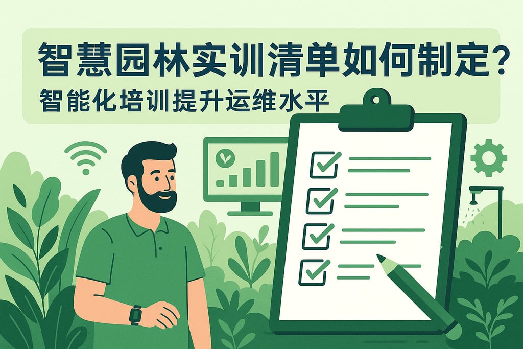 智慧园林实训清单如何制定？智能化培训提升运维水平