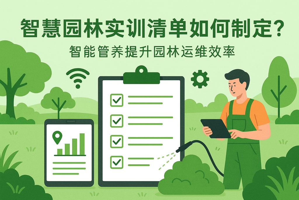 智慧园林实训清单如何制定？智能管养提升园林运维效率
