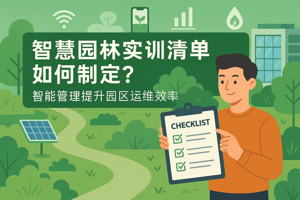 智慧园林实训清单如何制定？智能管理提升园区运维效率