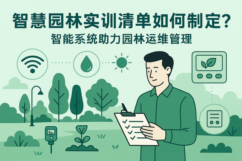 智慧园林实训清单如何制定？智能系统助力园林运维管理