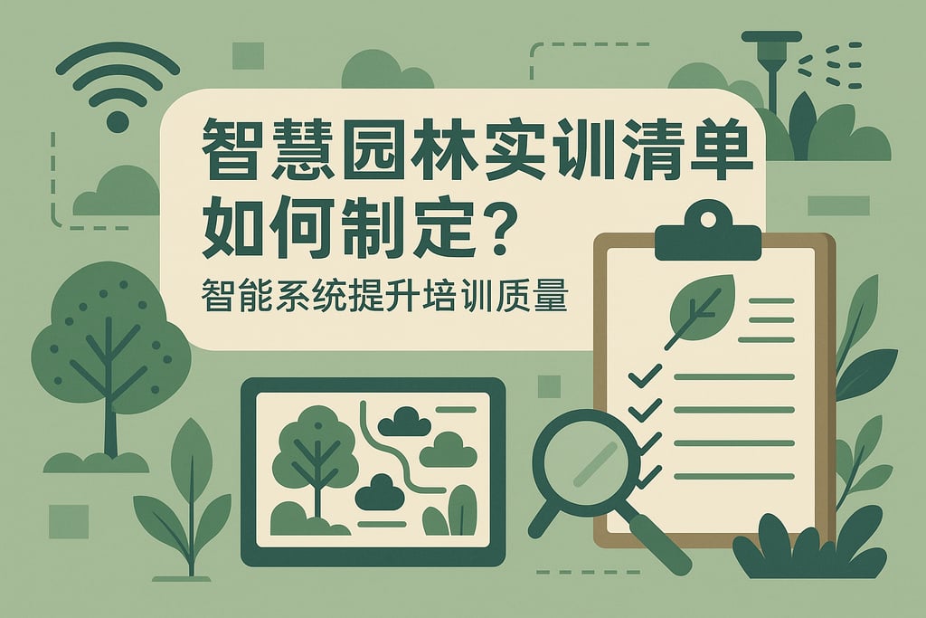 智慧园林实训清单如何制定？智能系统提升培训质量