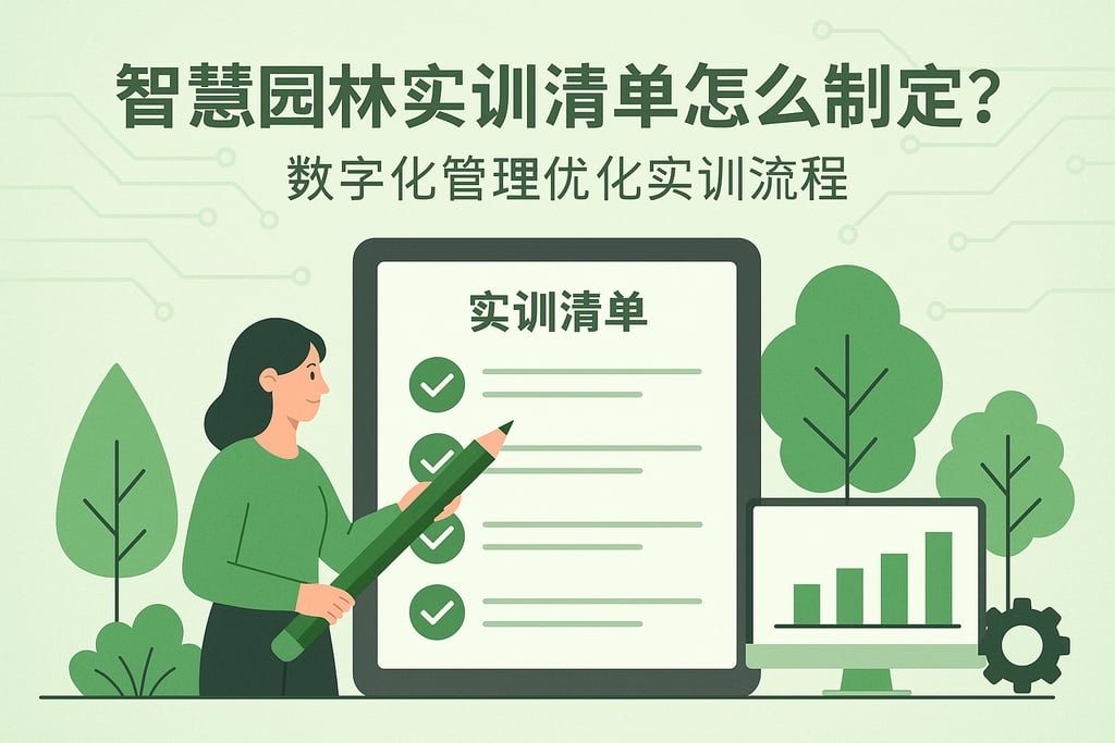 智慧园林实训清单怎么制定？数字化管理优化实训流程