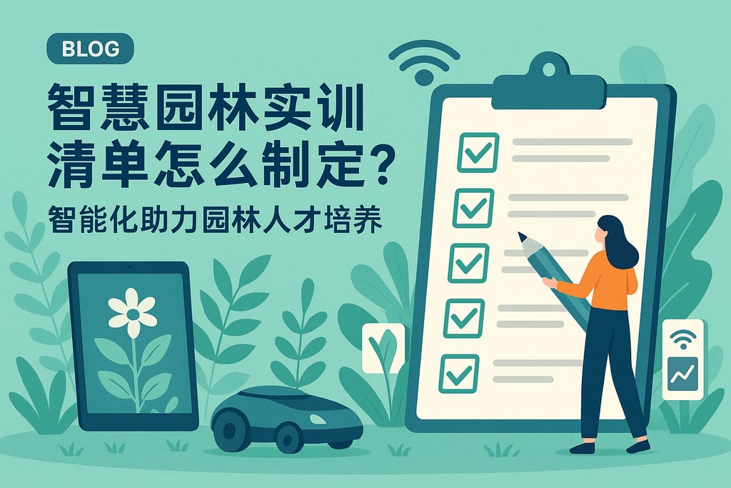 智慧园林实训清单怎么制定？智能化助力园林人才培养