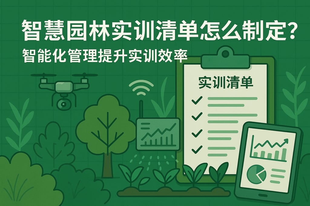 智慧园林实训清单怎么制定？智能化管理提升实训效率