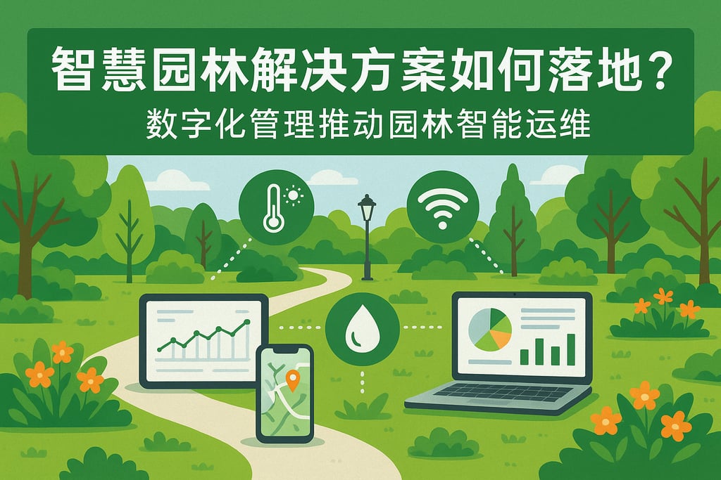 智慧园林解决方案如何落地？数字化管理推动园林智能运维
