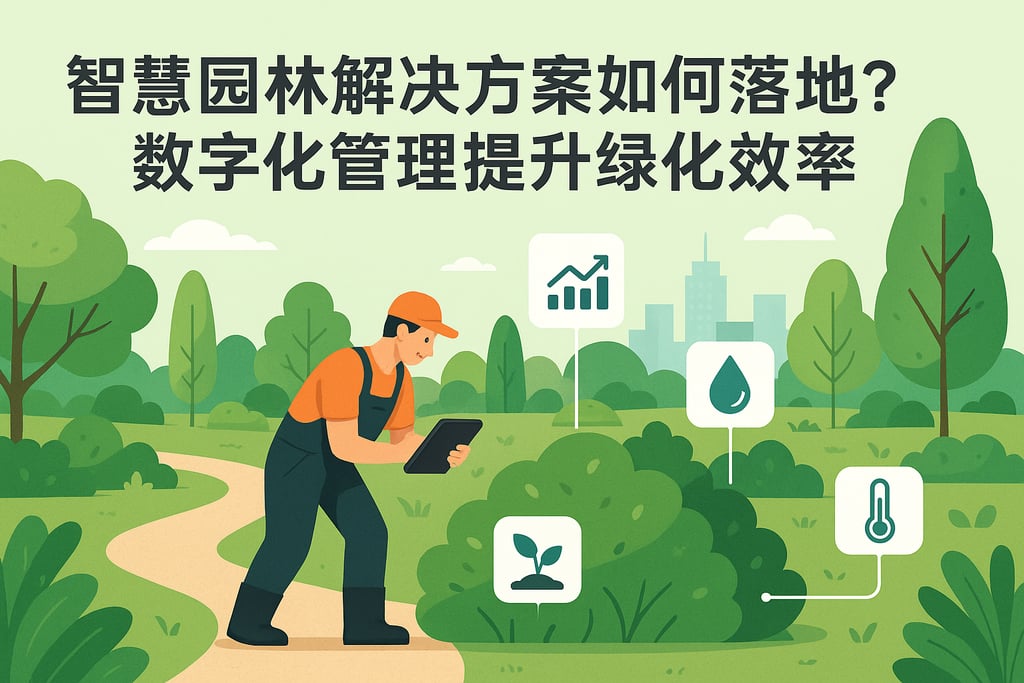 智慧园林解决方案如何落地？数字化管理提升绿化效率