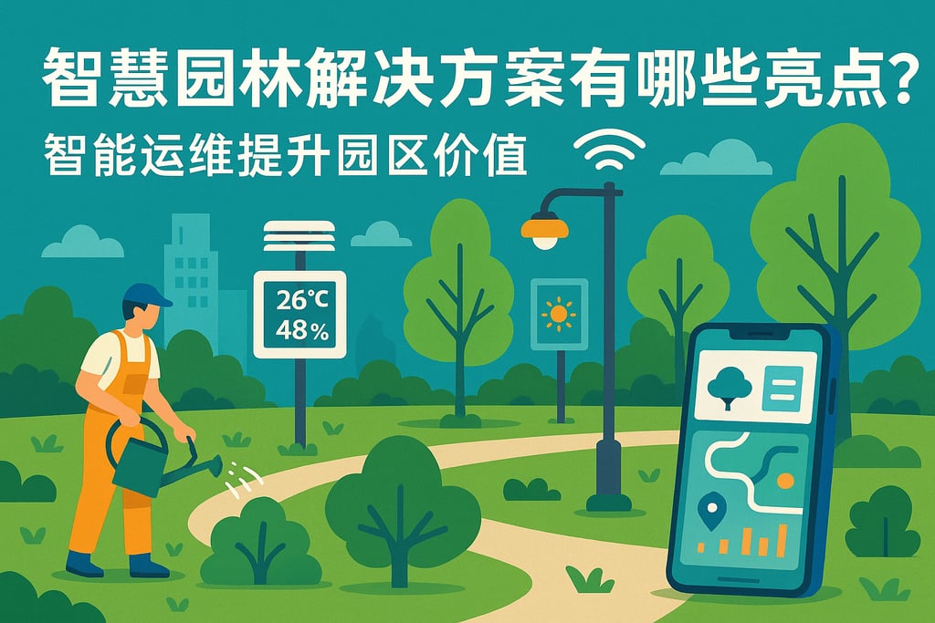 智慧园林解决方案有哪些亮点？智能运维提升园区价值