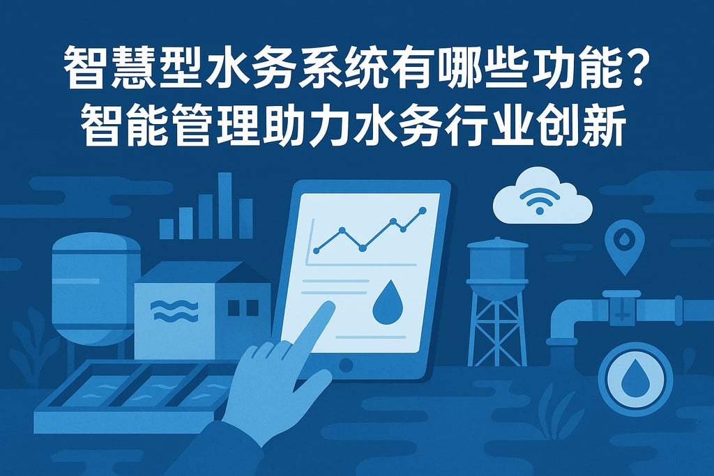 智慧型水务系统有哪些功能？智能管理助力水务行业创新