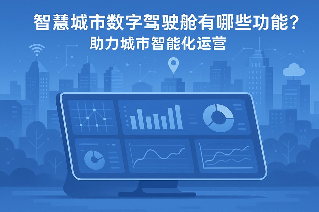 智慧城市数字驾驶舱有哪些功能？助力城市智能化运营