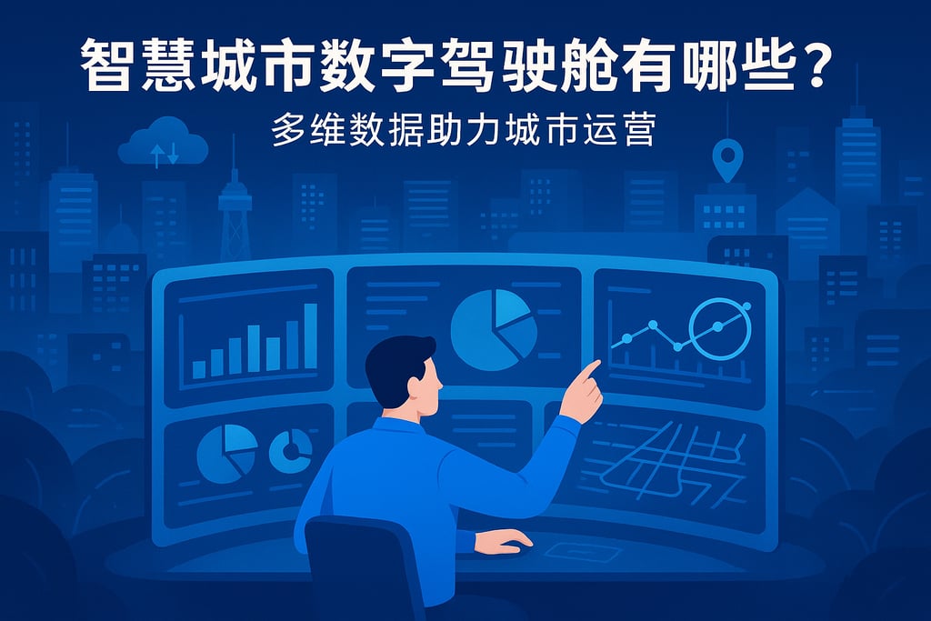 智慧城市数字驾驶舱有哪些应用？多维数据助力城市运营
