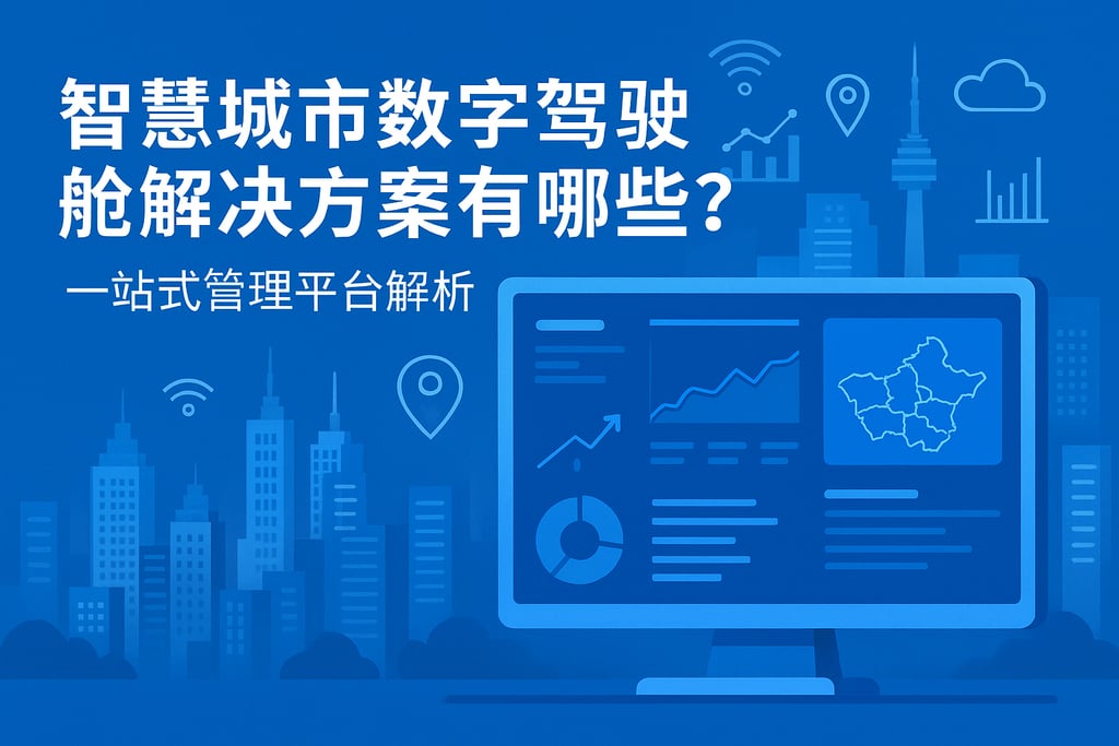 智慧城市数字驾驶舱解决方案有哪些？一站式管理平台解析