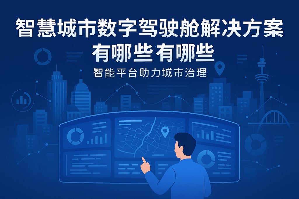 智慧城市数字驾驶舱解决方案有哪些？智能平台助力城市治理