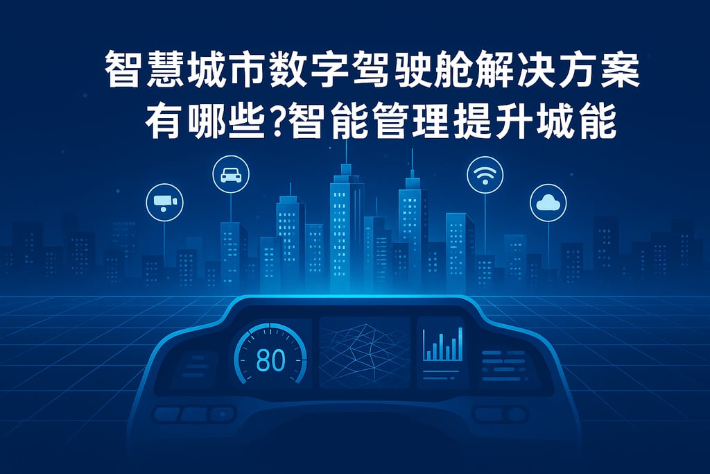 智慧城市数字驾驶舱解决方案有哪些？智能管理提升城市效能