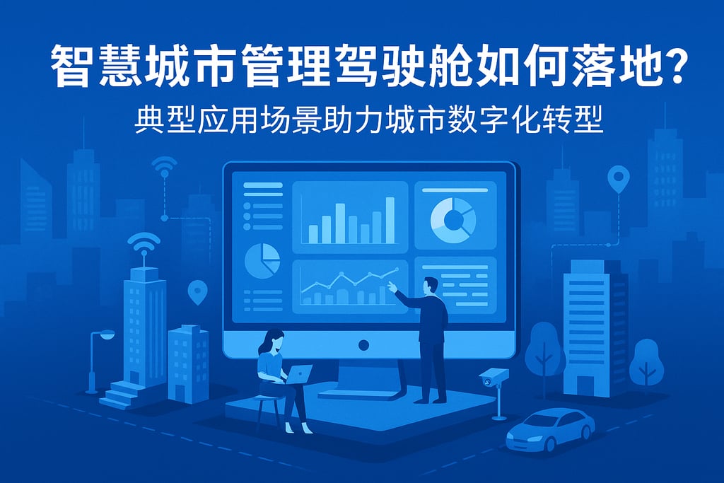 智慧城市管理驾驶舱如何落地？典型应用场景助力城市数字化转型