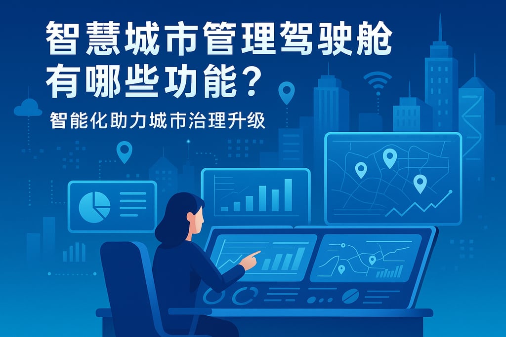 智慧城市管理驾驶舱有哪些功能？智能化助力城市治理升级