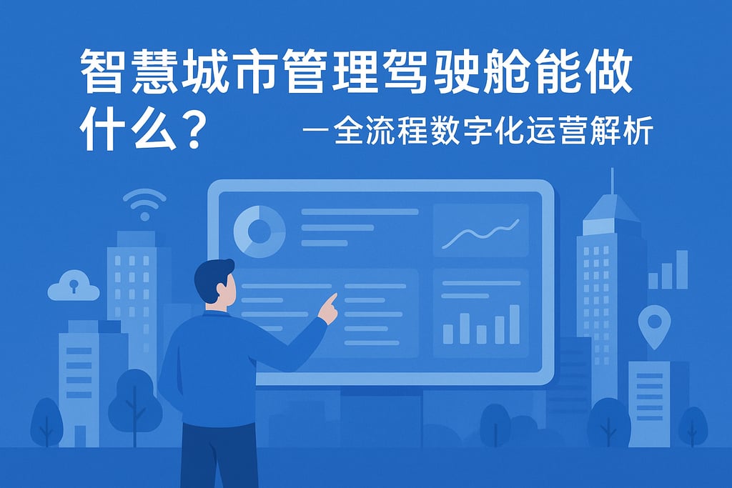 智慧城市管理驾驶舱能做什么？全流程数字化运营解析