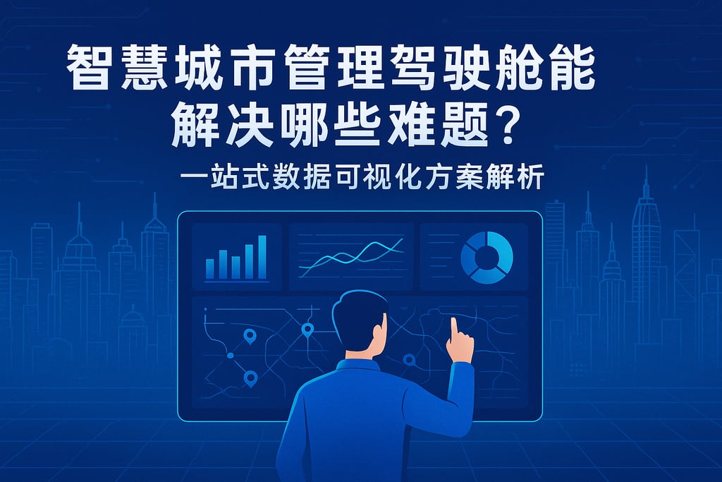 智慧城市管理驾驶舱能解决哪些难题？一站式数据可视化方案解析