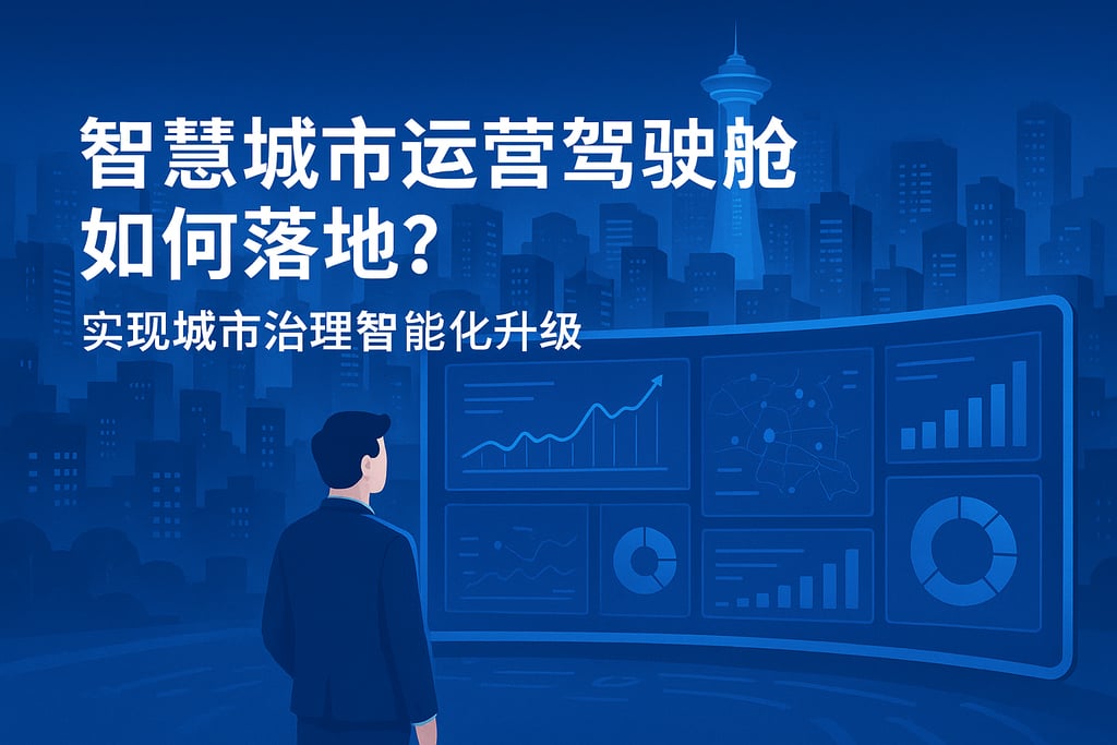 智慧城市运营驾驶舱如何落地？实现城市治理智能化升级