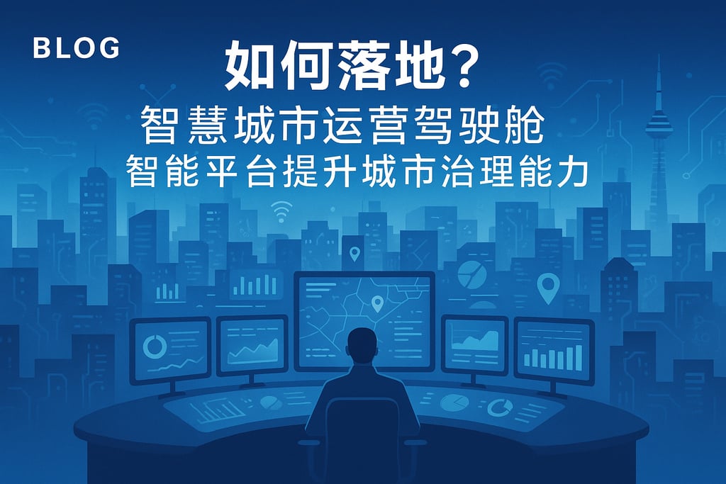 智慧城市运营驾驶舱如何落地？智能平台提升城市治理能力