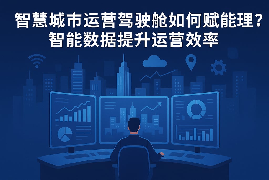 智慧城市运营驾驶舱如何赋能管理？智能数据提升运营效率
