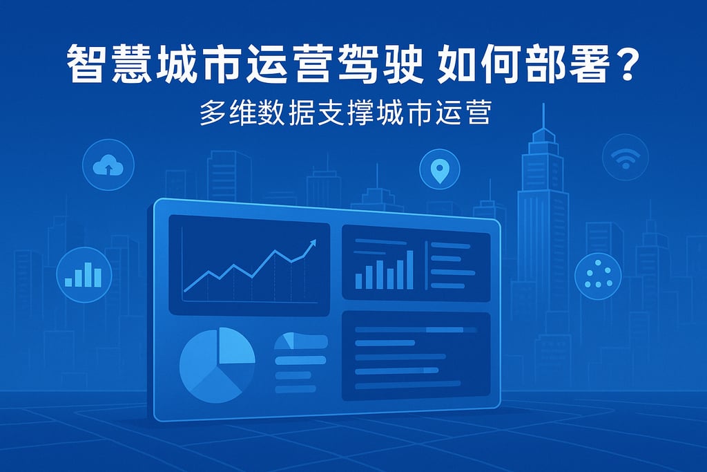 智慧城市运营驾驶舱如何部署？多维数据支撑城市运营