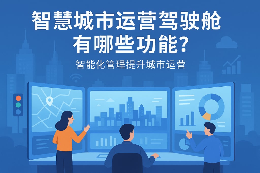 智慧城市运营驾驶舱有哪些功能？智能化管理提升城市运营