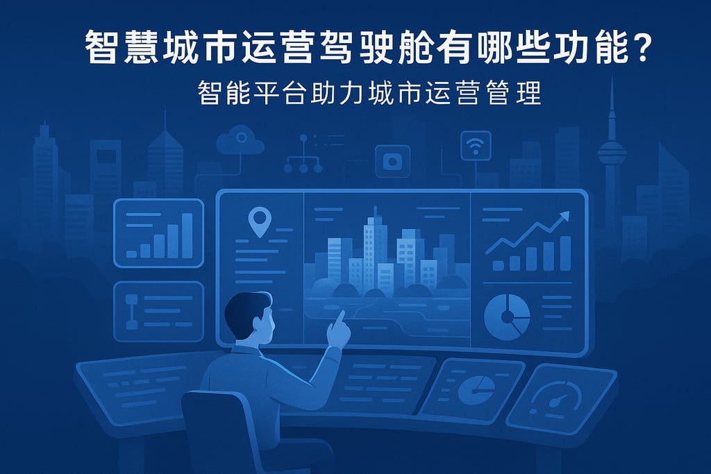 智慧城市运营驾驶舱有哪些功能？智能平台助力城市运营管理