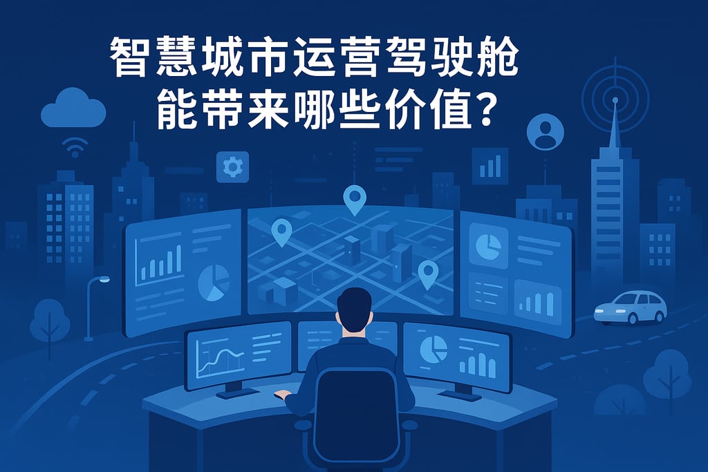 智慧城市运营驾驶舱能带来哪些价值？智能平台提升城市管理水平