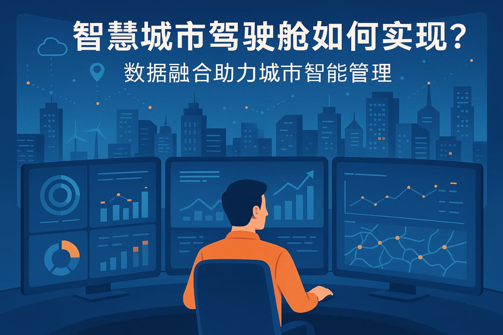 智慧城市驾驶舱如何实现？数据融合助力城市智能管理