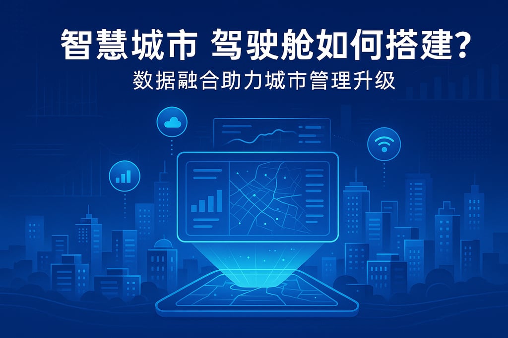 智慧城市驾驶舱如何搭建？数据融合助力城市管理升级