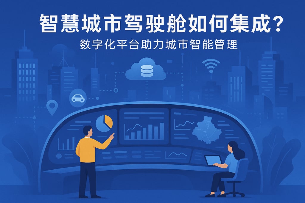 智慧城市驾驶舱如何集成？数字化平台助力城市智能管理
