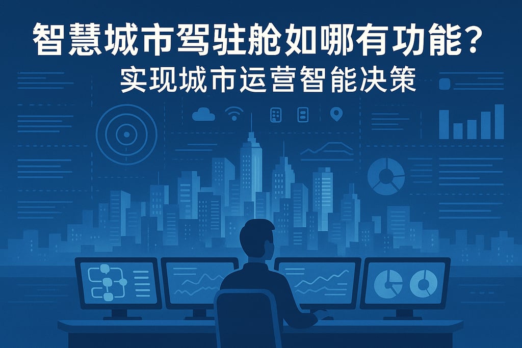 智慧城市驾驶舱有哪些功能？实现城市运营智能决策