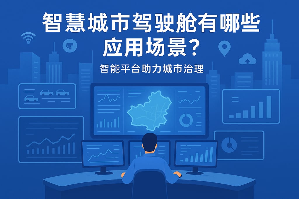 智慧城市驾驶舱有哪些应用场景？智能平台助力城市治理