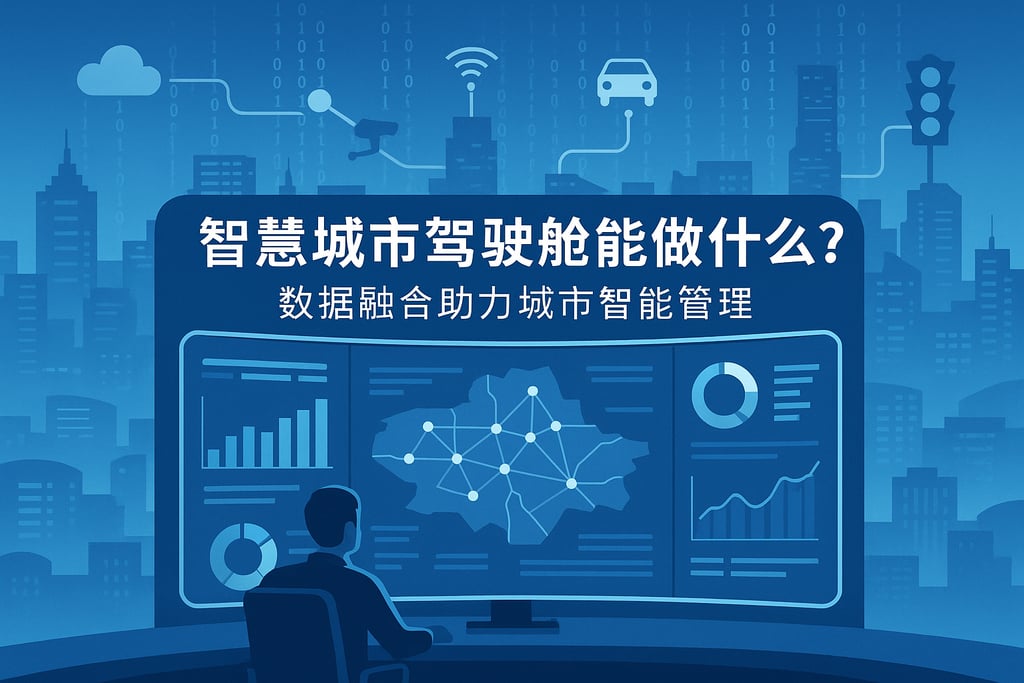 智慧城市驾驶舱能做什么？数据融合助力城市智能管理