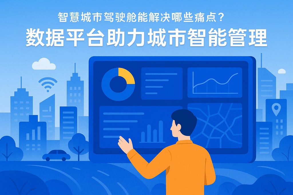 智慧城市驾驶舱能解决哪些痛点？数据平台助力城市智能管理