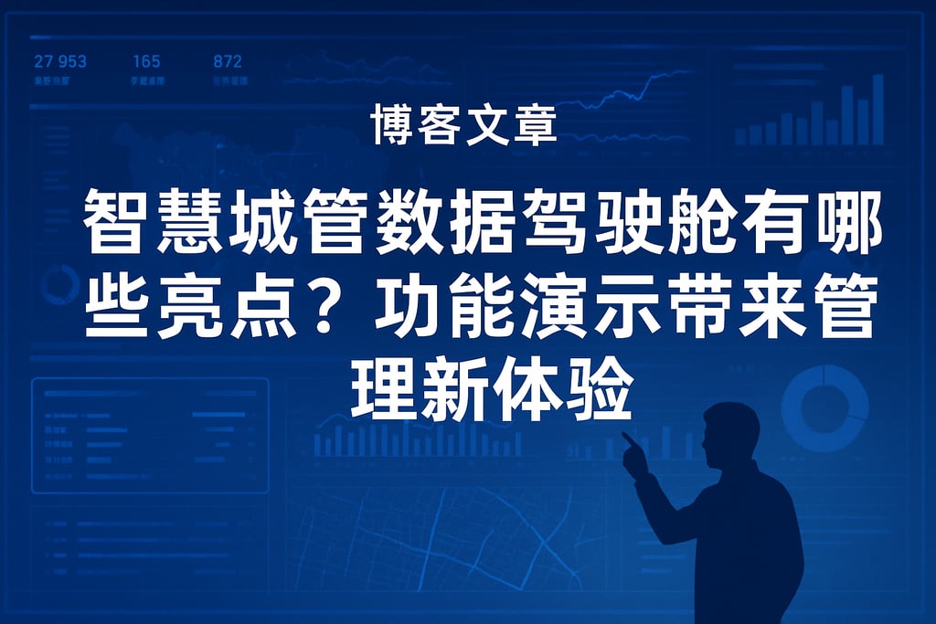 智慧城管数据驾驶舱有哪些亮点？功能演示带来管理新体验