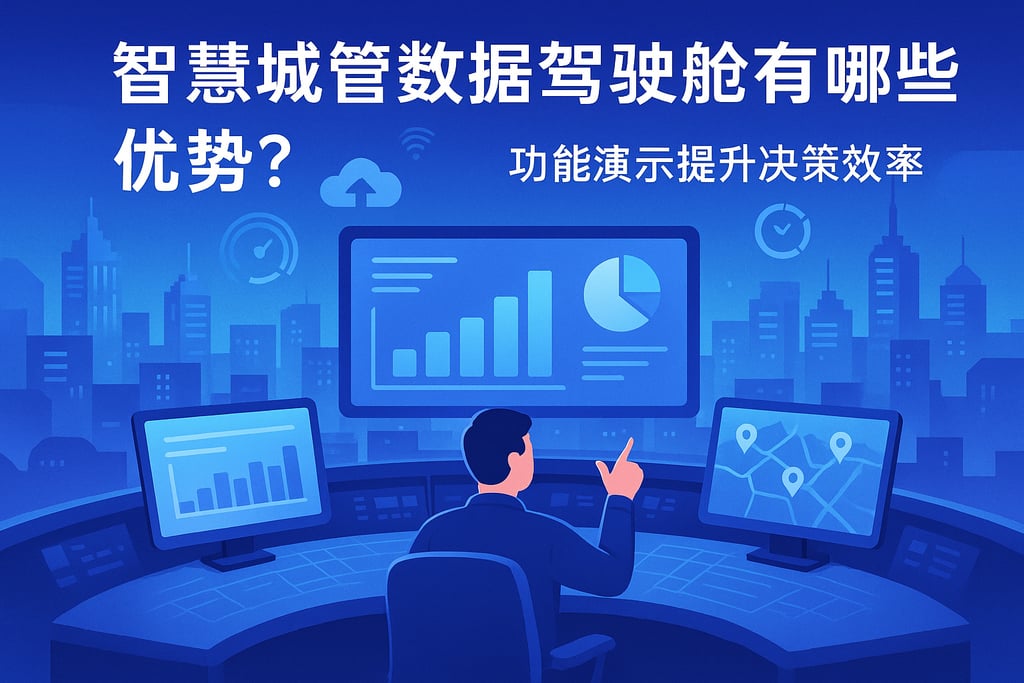 智慧城管数据驾驶舱有哪些优势？功能演示提升决策效率