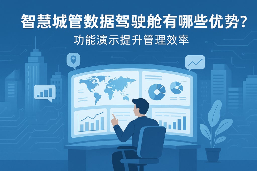 智慧城管数据驾驶舱有哪些优势？功能演示提升管理效率