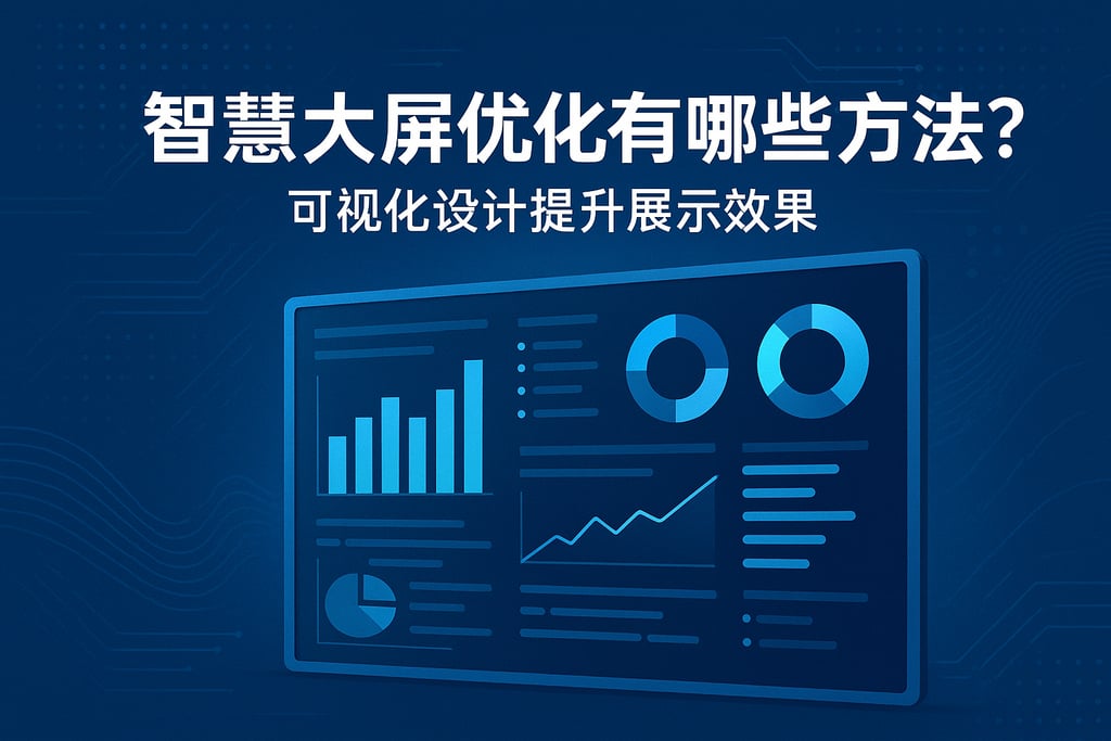 智慧大屏优化有哪些方法？可视化设计提升展示效果